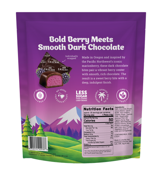 Marionberry Dark Chocolate Cloud Bites