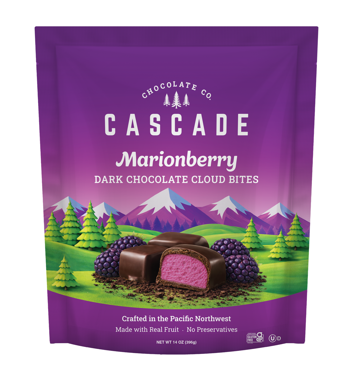 Marionberry Dark Chocolate Cloud Bites